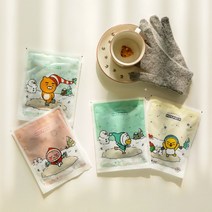 홈앤키즈 카카오프렌즈 헬로투스노우 핫팩 라이언 어피치 무지 튜브 손난로핫팩 미니핫팩 휴대용 손난로 겨울 준비물, 헬로투스노우 핫팩 튜브