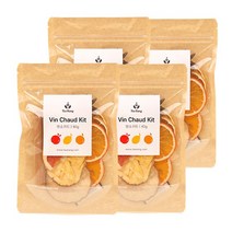 뱅쇼 키트 40g X 4봉 + 꿀스틱 뱅쇼과일 뱅쇼재료 뱅쇼만들기, 없음
