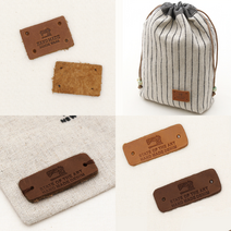 소잉데일리] 가죽라벨 모음_ 워싱라벨/ 빈티지 라벨, 긴사각 다크브라운 86806, 04. 빈티지 라벨 1600