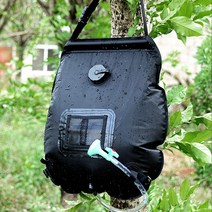 BUyuS휴대용 샤워기 샤워팩 샤워백 20리터 캠핑 워터백굿딜 브이숍, BLACK, 1개
