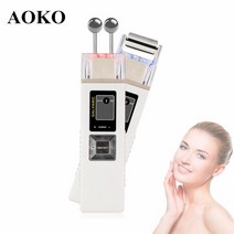고주파마사지기 갈바닉 리버스 생일선물AOKO Galvanic Microcurrent 스킨 퍼밍 뷰티 머신 Iontophoresis 안티 에이징 페이셜 마사지 페이스 리프팅 스킨 조, 03 UK Plug