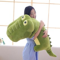 대두인형 귀여운 악어 플러시 애착인형 대형봉제인형 쿠션 베개, 70cm