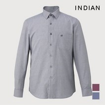 인디안 INDIAN 마이크로패턴 솔리드라이크 셔츠_MITNLXF8101