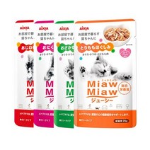 아이시아 먀우먀우 쥬시 파우치 70gx12개 5가지맛 모음 선택하기, 쥬시 맛참치 70gx12개