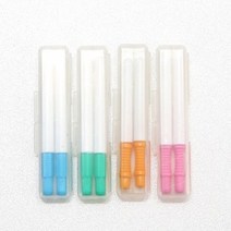 휴대용 파스텔 치간칫솔 1개 M S SS SSS 어린이 어금니 교정 치실 사용법, 2S(노랑)