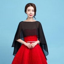 브라이덜샤워 셀프웨딩 촬영 본식 여자 숙녀 소프트 케이프 웨딩 재킷은 쉬폰 어깨를 으 르다 신부 볼레로
