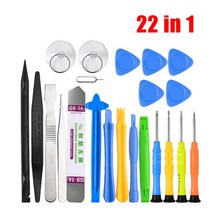 22 in 1 휴대 전화 수리 도구 아이폰 맥북 PC 컴퓨터용 스크루 드라이버 세트 분해 핸드 툴 키트 열기 도, 02 22 in 1