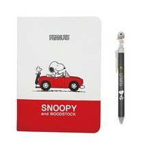스누피 프리미엄 양장 제본 노트와 스누피 볼펜 세트 노트/메모/유선노트/디자인유선노트/제본노트/대학노트/줄노트/필기노트