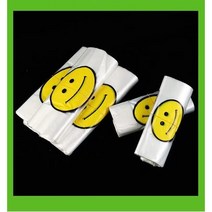 스마일 비닐봉지 도매 휴대용 도톰, 10