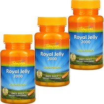 톰슨 로얄 제리 2000mg 60캡슐 3병 로열 젤리 고 농축 Royal Jelly