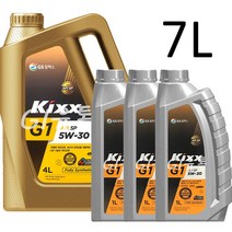 GS칼텍스 킥스 Kixx G1 SP 5W30 4L 1L Set 합성 가솔린 LPG 엔진오일, Kixx G1 5W-30 4L_1개+1L_3개, 1set