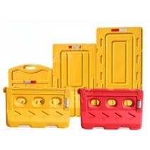 PE방호벽 공사장 현장 바리케이트 주차금지 가림막 차량통제, 회전성형 물마황색 1300x700