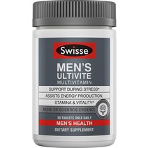 Swisse Ultivite 남성용 데일리 멀티비타민 | 남성용 비타민 50개 항산화 물질 및 미네랄 + 강장제 | 에너, 한개옵션1, 한개옵션0
