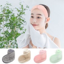 벨크로 세안밴드 헤어밴드 찍찍이 세수 머리띠 세안용품, 1개, 3)벨크로 세안밴드(핑크)