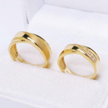 [미니골드 김천쥬얼리] 14K 18K 뉴쉐어 커플링 남자 여자 금반지 RRIC4747 RRIC4748