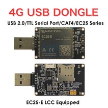 4G LTE USB 동글 W/EC25-E SIM 카드 슬롯 캐리어 Vodafone/Deutsche Telekom/SKT FDD B1/B3/B5/B7/B8/B20, 한개옵션0