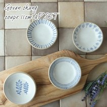 [KT알파쇼핑]고반 청 찬기(11cm) 4P세트 반찬그릇 카페접시 식기, 기본상품_색상_상세페이지참조, 기본상품