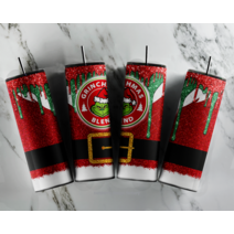 Grinchmas 스타벅스 The Grinch 20oz Skinny Tumbler Custom Drinkware w/straw 111469