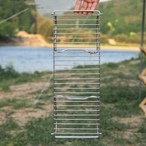 난로받침대 이중 스텐 난로 거꾸로 리버스 연통 Camping Stove Stand Stainless Steel Pot Pan Mesh Bracke