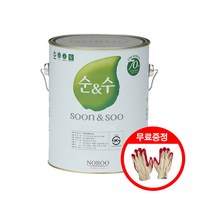 노루페인트 순앤수100플러스 실내용 친환경 수성페인트 4L 무광 벽지 베란다 벽면용, 아이보리 1