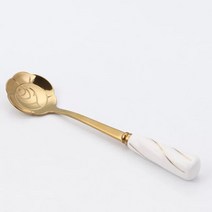 TS GLOBAL 12cm 스테인레스 스틸 미니 사쿠라 장미 꽃 스푼 커피 차 디저트 음료 믹싱 밀크 쉐이크 식기, 06 5