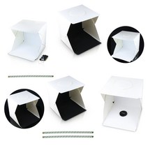 JB 미니 스튜디오 포토박스 LED 1줄2줄, 1개, LED 2줄 40*40*40