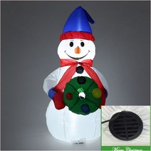 120CM 대형 에어 눈사람아답터 야외눈사람 크리스마스눈사람 대형눈사람 눈사람인형 눈사람장식 눈사람에어 눈사람풍선인형 눈사람풍선 성탄절장식