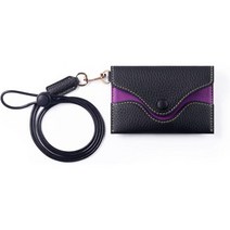 카드 지갑 하나토라 카드케이스 목걸이 가죽 쉬링크 스무스 배색 명함 블랙 pCaseBlack
