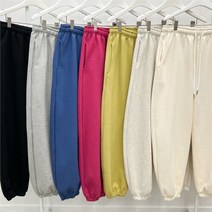 시드마켓 컬러 기모 조거 팬츠 211N576S 빅사이즈 여성의류