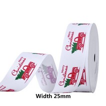 선물상자 리본 포장박스 야마 시리즈 mm 인쇄 트리 장식, 1.Marry Christmas - The pictur