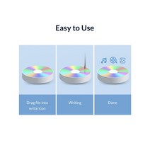 휴대용 dvd 플레이어ORICO USB 3.0 외부 DVD 드라이브 고속 읽기 DVD-RW 광학 지원 TF/SD 리더 플레이어 노, 한개옵션0