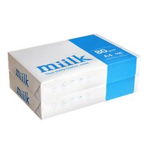 [한국제지 밀크] 한국 밀크 A4 복사용지(A4용지) 80g 1000매(500매 2권), 상세 설명 참조, 상세 설명 참조
