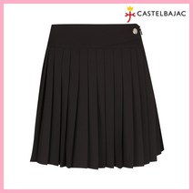 까스텔바작 여성 뒷밴드 숏 플리츠 큐롯_3BGBMCU601BK