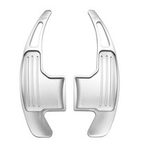 포드 머스탱 용 1 쌍 자동차 스티어링 휠 시프트 패들 시프터 2015 2016 2017 2018 2019 2020 익스텐션 시프터 기어 키트, 은