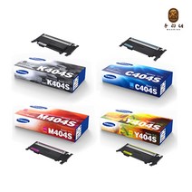 우리네 삼성 SL-C483W 토너 4색 세트 복합기 공기업전용 SL-C480 소모품 SL-C430W SL-C430 복사기 SLC483 프린트, 4개입, CLT-P404C 호환 4색 세트 대기업 납품용