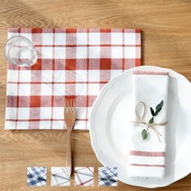 고급순면 키친크로스 주방 면 타올 냅킨 테이블매트 덮개 홈카페용품 행주 4개 65x50, 그레이