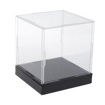 GHSHOP 아크릴 전시 상자 모형 소형 인형 수집품을 위한 수조 상자를 조립하십시오, 분명한