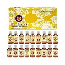 Deve Herbes Essential Oil Kit 100% 천연제 등급 10ml 0.33oz 1개 - 18팩 427695, 10ml (0/33 oz) pro Stück (Pac