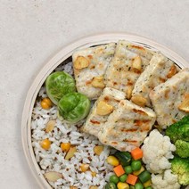 맛있닭 더담은 닭가슴살 도시락 1팩 / 식단 배달, 더담은 스테이크갈릭맛 퀴노아영