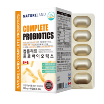 프로바이오틱스 신바이오틱스 프락토올리고당 프리바이오틱스 락토바실러스 루테리 가세리 락티스 플란타룸 람노서스 비피더스균 100억 보장 식약처 인증 캐나다 장에좋은 배변활동 원활, 컴플리트1EAo