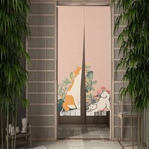 중문커튼 방풍 비닐 커튼 자석형 방한문 중문재미 있고 귀여운 고양이 문 커튼 식당 장식 파티션 드레이프, 15 CTS00134_05 80x150cm