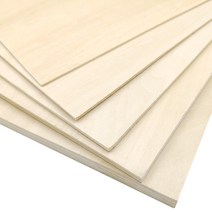 PLYWOOD 항공합판 목재재단 건축 모델 항공기 선박 라미네이트 얇은 보드 자작나무, 22x22x0.15cm 10매