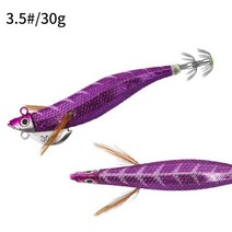 바다 낚시용 인공 오징어 후크 지그 야광 스피너 베이트 나무 새우 25g 30g