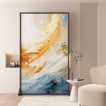 이동식 파티션 맞춤형 모던 심플 스크린 거실 차단 베란다 입구 원목 시트, 11.120 180Aluminum allo