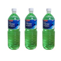 불스원 사계절용 워셔액 창유리 세정액 레인OK FRESH 에탄올 워셔액, 3개, 1.8L