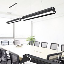 LED 에릿 팬던트 서재 회의실 인테리어 포인트조명, 검정_전구색