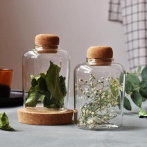 cocooning 원두 더치커피 청 담는 코르크마개 밀폐유리용기 500ml
