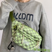 캐주얼크로스백 클래식 그린 체크 힙색 여성 캐쥬얼 매니쉬 바둑판 칸 벨트백 남자 4779088739