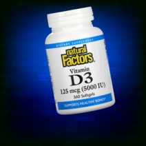 비타민d3 Natural Factors 비타민D3 125mcg(5OOOIU + 아마씨오일 비타민D-3 소프트젤 [36O정*1병], 1개