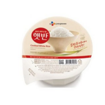 햇반 백미밥 210g 중간공기, 16개